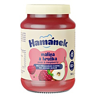 HAMÁNEK Malina a hruška 6m+ 180 g