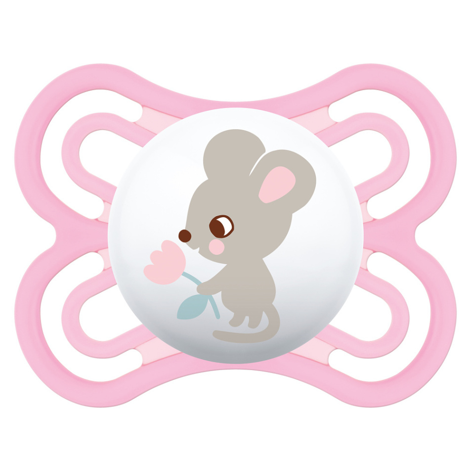 E-shop MAM Dudlík perfect 0m+ myš růžový