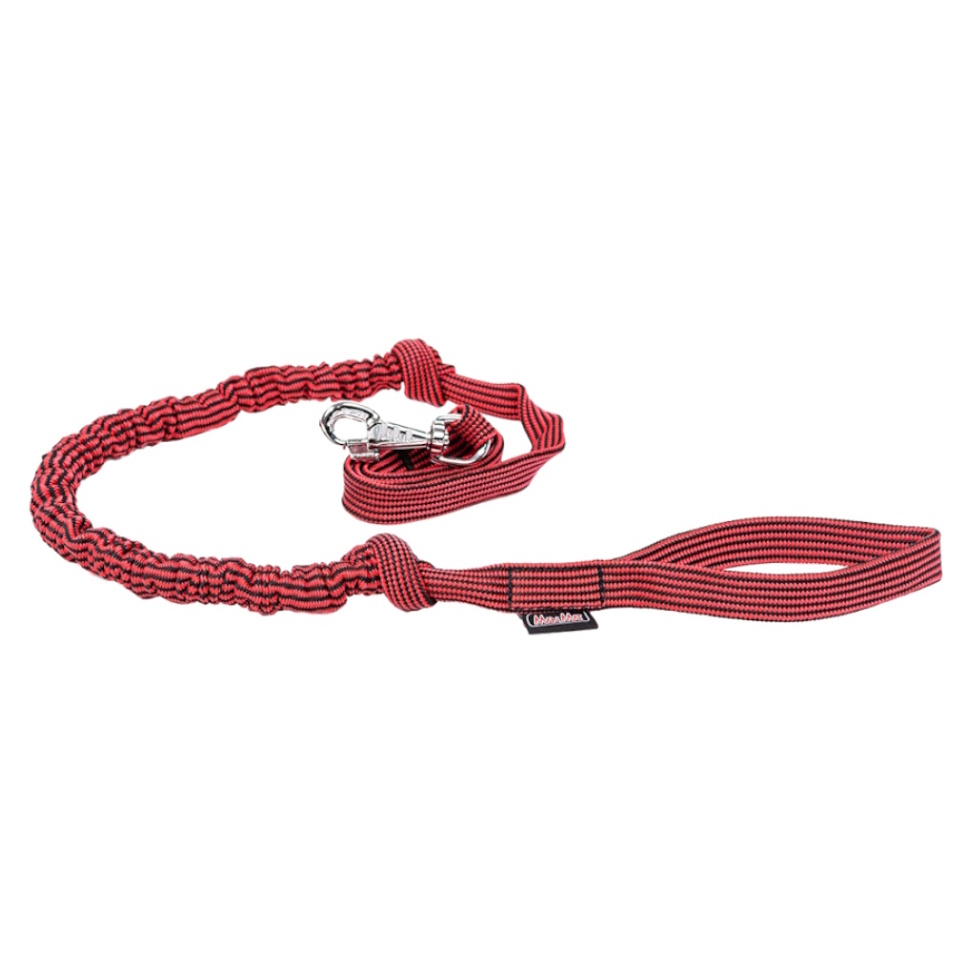 E-shop MANMAT Pletené vodítko pro psy s amortizérem červená 230 cm