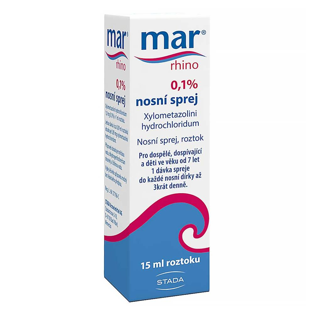MAR RHINO 0,1% Nosní sprej 15 ml / 15 mg