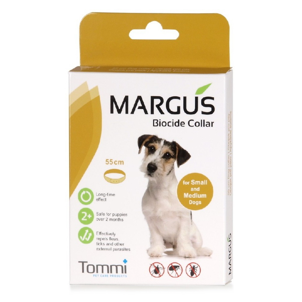 Levně MARGUS Biocide antiparazitární obojek pes S,M 55cm