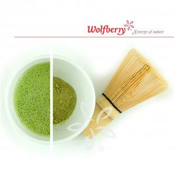 WOLFBERRY Matcha tea sada – 200 g čaje + metlička (Zelené čaje)