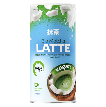 MATCHA TEA Vegan latte BIO 300 g (Matcha tea) - Vícesložkové, BIO, Postupné uvolňování