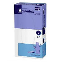 MATOPAT Ambulex nepudrované nitrilové rukavice violet L 100ks