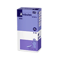 MATOPAT Ambulex nepudrované nitrilové rukavice violet XL 100 kusů