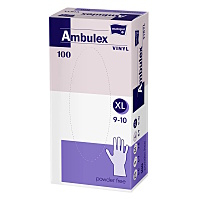 MATOPAT Ambulex Vinyl rukavice vinylové nepudrované XL 100 kusů