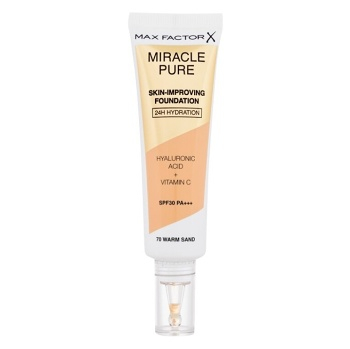 MAX FACTOR Hydratační make-up Miracle Pure (Skin-Improving Foundation) 30 ml Odstín 70 Warm Sand (Make-up) - Dekorativní
