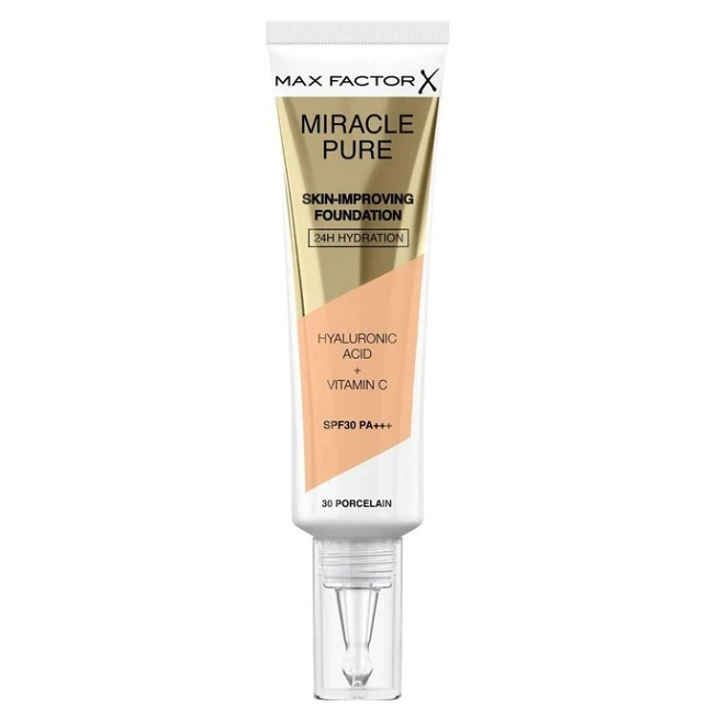 Levně MAX FACTOR Hydratační make-up Miracle Pure (Skin-Improving Foundation) 30 ml Odstín 45 Warm Almond