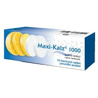 MAXI-KALZ 1000 Šumivé tablety 10 ks