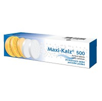 MAXI-KALZ 500 Šumivé tablety 20 ks
