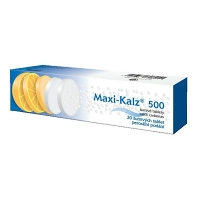 MAXI-KALZ 500 Šumivé tablety 20 kusů
