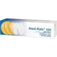 MAXI-KALZ 500 Šumivé tablety 20 kusů