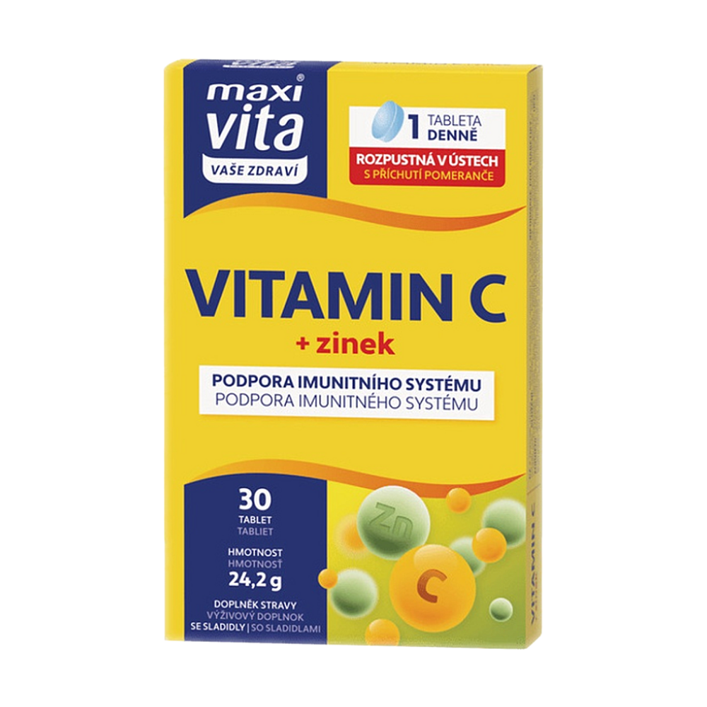 Maxi Vita Vitamin C+zinek tbl.30