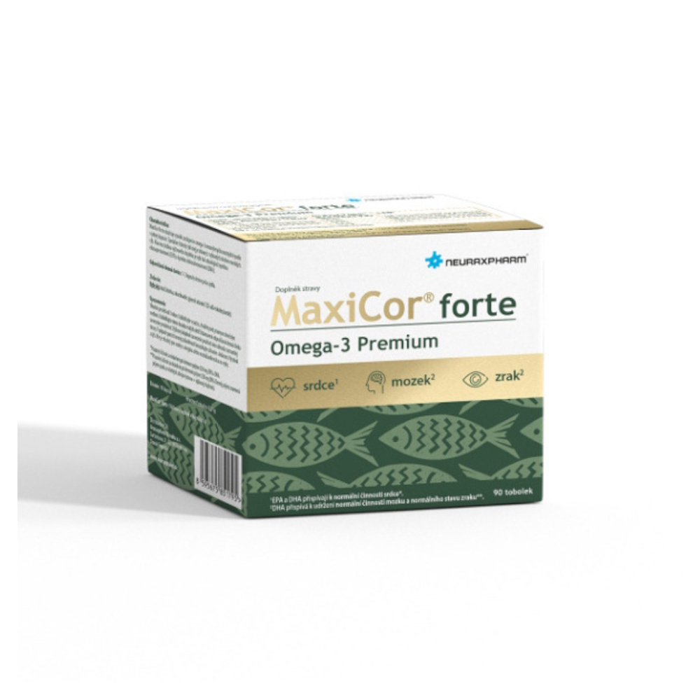 Levně MAXICOR Forte omega 3 premium 90 tobolek