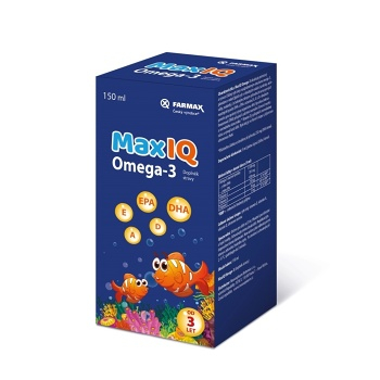 MAXICOR MaxIQ Omega-3 sirup od 3 let 150 ml