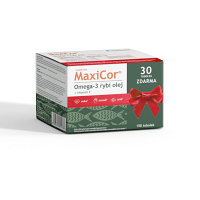 MAXICOR Omega 3 rybí olej + vitamín E 120 + 30 tobolek DÁRKOVÉ balení