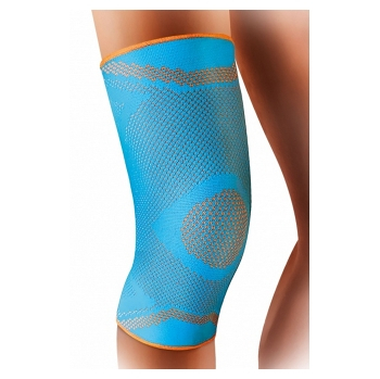 MAXIS S-line premium kompresní návlek na koleno tyrkysový, Velikost: S (Kolenní bandáže, ortézy a návleky) - Zpevňující, Kolenní, Ochranný