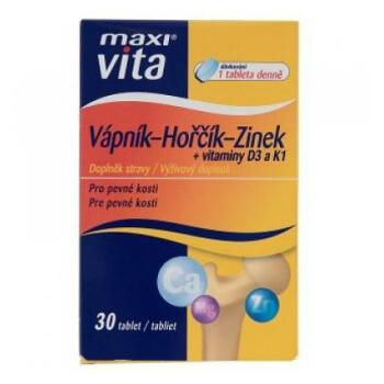 VITAR Maxivita vápník, hořčík, zinek + vitamíny D3 a K1 30 tablet