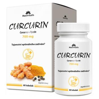 MAXIVITALIS Curcurin curcuma + piperin 700 mg 60 tobolek