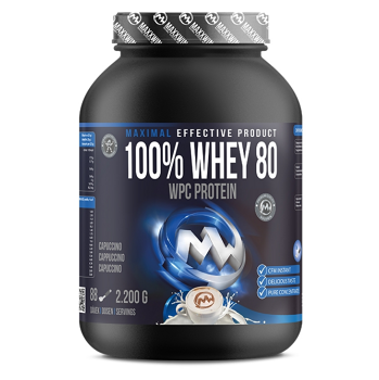 MAXXWIN 100% Whey protein 80 cappucino 2200 g