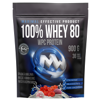 MAXXWIN 100% Whey protein 80 divoká malina 900 g