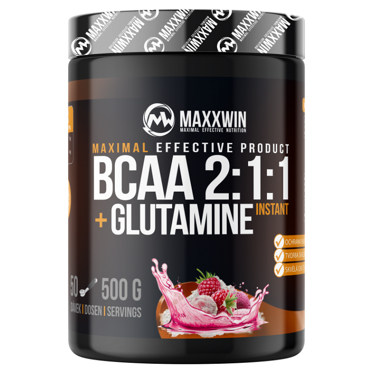 E-shop MAXXWIN BCAA + Glutamine malina 500 g