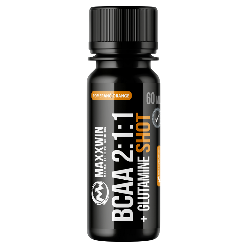 E-shop MAXXWIN BCAA + Glutamine shot pomeranč 60 ml