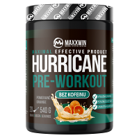 MAXXWIN Hurricane pre-workou bez kofeinu pomeranč 540 g
