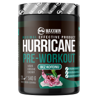 MAXXWIN Hurricane pre-workou bez kofeinu višeň 540 g