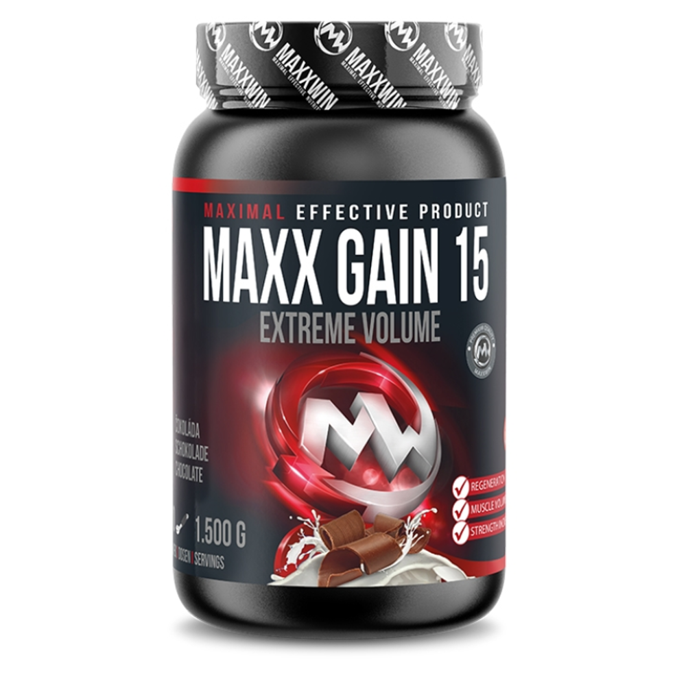 E-shop MAXXWIN Maxx gain 15 sacharidový nápoj příchuť tmavá čokoláda 1500 g