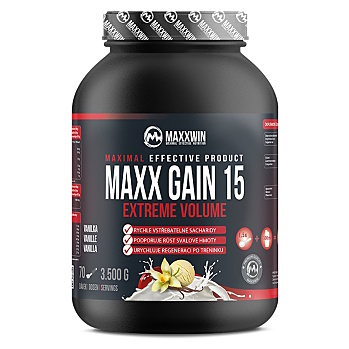 MAXXWIN Maxx gain 15 sacharidový nápoj příchuť vanilka 3500 g (Sacharidy, gainery)