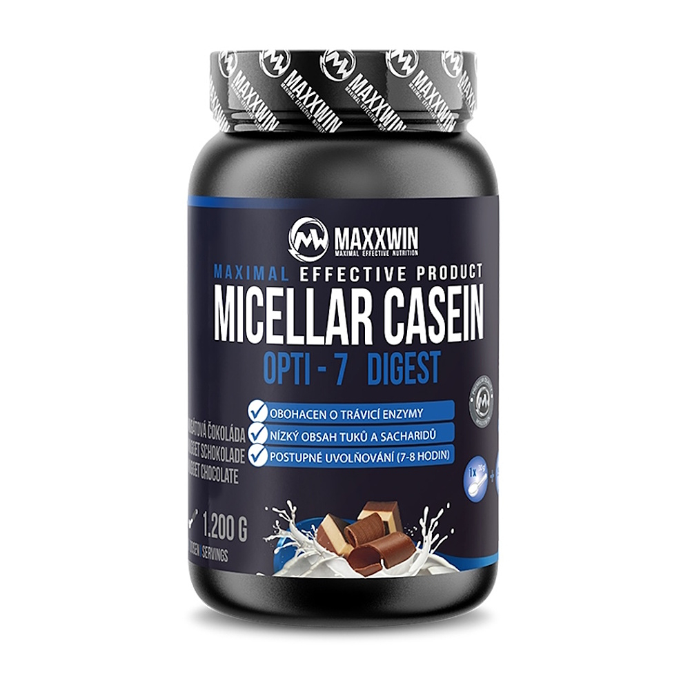 MAXXWIN Micelární kasein příchuť nugátová čokoláda 1200 g