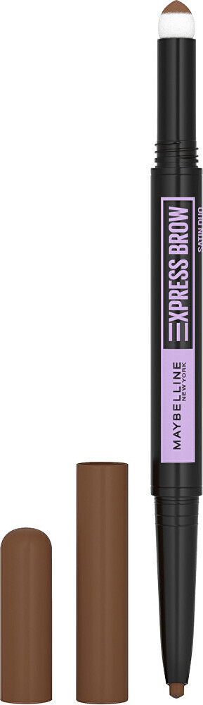 E-shop MAYBELLINE Express Brow Satin Duo Tužka a pudr na obočí Odstín 02 Medium Brown 1 kus