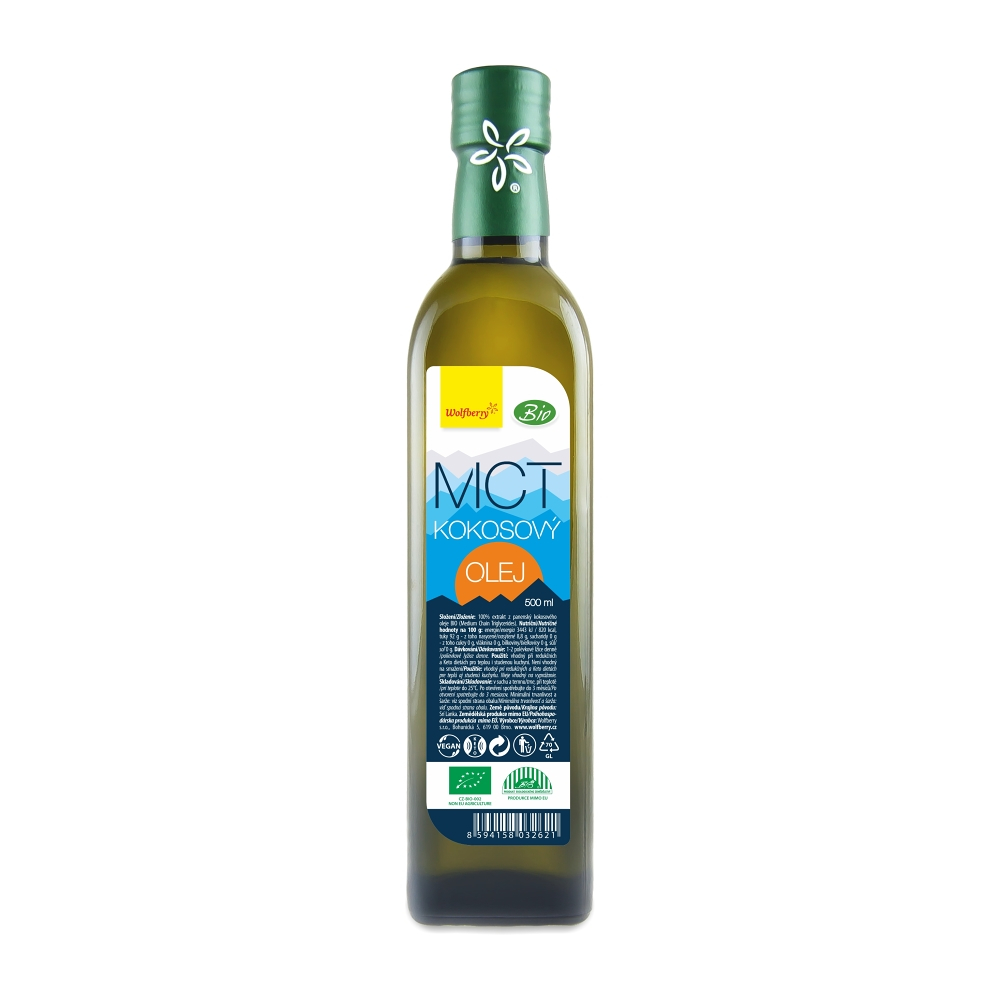 Levně WOLFBERRY Kokosový olej MCT BIO 500 ml