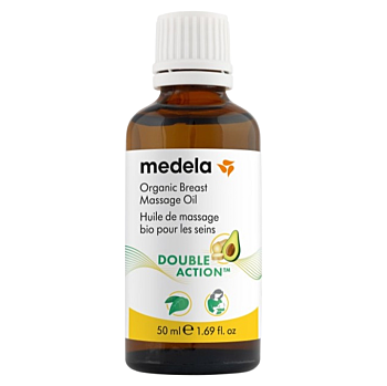 MEDELA Organický masážní olej na prsy 50 ml (Péče o poprsí) - Zklidňující, Ochranný
