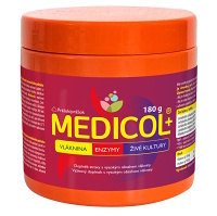 MEDICOL PLUS Vláknina + enzymy + živé kultury 180 g