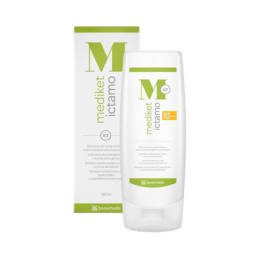 Mediket Ictamo šampon mastné lupy a seborea 180ml koupíte na Lekarna.cz