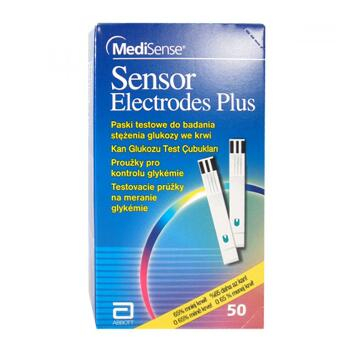 MediSense Sensor Electrodes Plus proužky testovací 50 ks