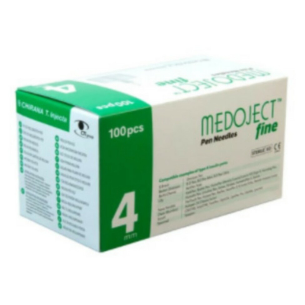 E-shop MEDOJECT Fine jehly do inzulínového pera 32G 4mm 100ks