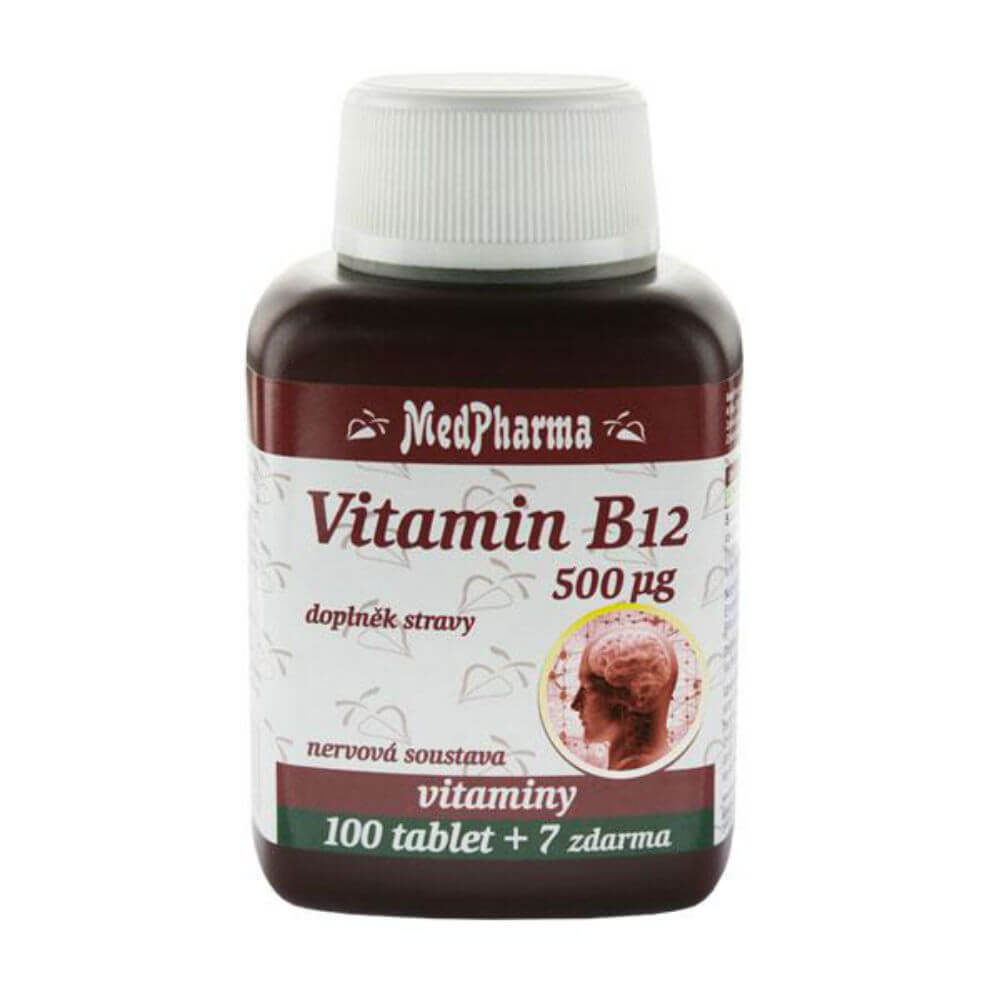 Obrázek MEDPHARMA Vitamin B12 500 mcg 107 tablet