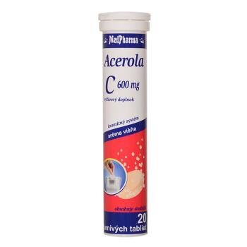 MEDPHARMA Acerola + vitamín C 37 šumivých tablet