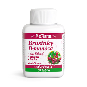 MEDPHARMA Brusinky D-manóza 37 tablet (Močové cesty) - Vícesložkové