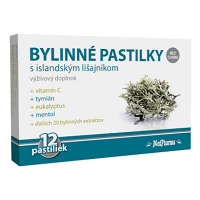 MEDPHARMA Bylinné pastilky s islandským lišejníkem 12 ks