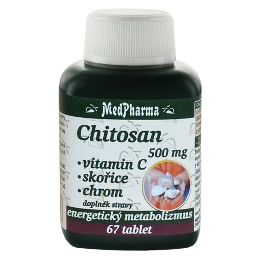MEDPHARMA Chitosan 500 mg s vitamínem C 67 tablet