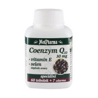 MEDPHARMA Coenzym Q10 30mg + vitamín E + selen 67 tobolek MEDPHARMA Coenzym Q10 30mg + vitamín E + selen 67 tobolek