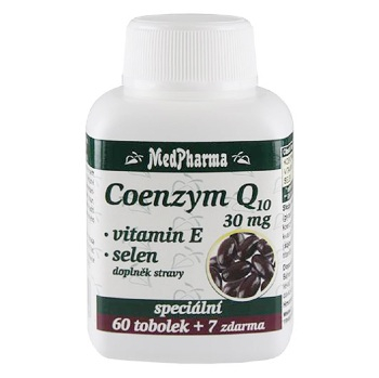 MEDPHARMA Coenzym Q10 30mg + vitamín E + selen 67 tobolek