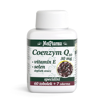 MEDPHARMA Coenzym Q10 30mg + vitamín E + selen 67 tobolek (Koenzym Q10) - Vícesložkové