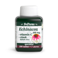 MEDPHARMA Echinacea 100 mg + vitamín C + zinek 107 tablet