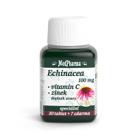 MEDPHARMA Echinacea 100 mg + vitamín C + zinek 37 tablet