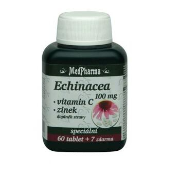 MEDPHARMA Echinacea 100 mg + vitamin C + zinek 67 tablet